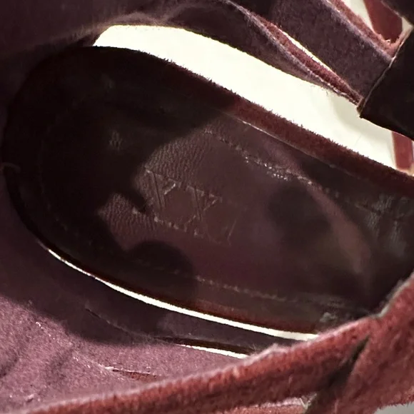 Forever 21 Burgundy Strappy Heels - Picture 3 of 7